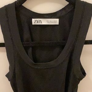 Black Zara Tank Top Size Small